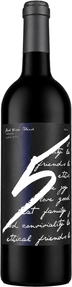 5 Red Wine Blend bottle