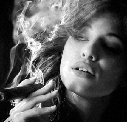 Black and white portrait