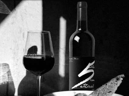 A bottle of 5 at the table