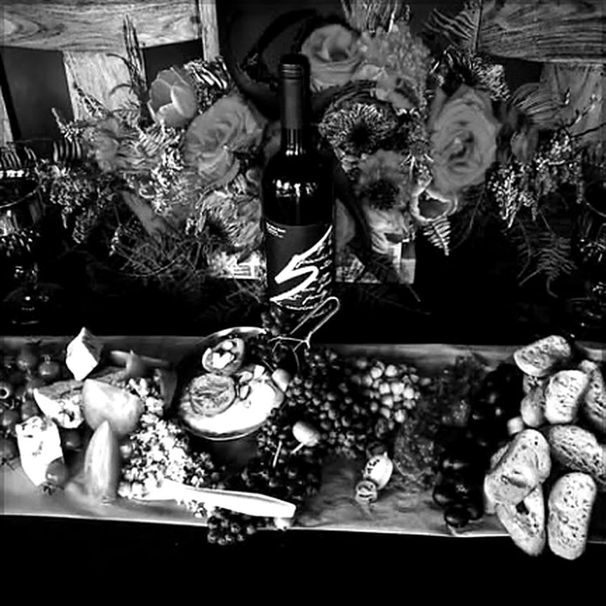 A board and a bottle of 5